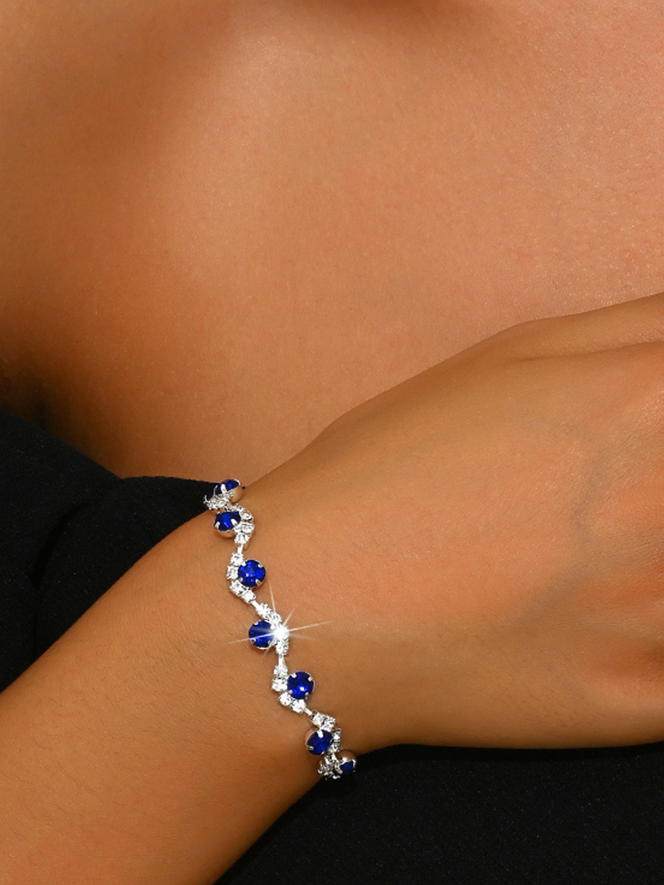 Pearl and Rhinestone Bracelet for Women in Ten Styles — Silver, Gold, Rose Gold or Gun Black Tone
