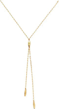 Gold-Tone Sterling Silver Initial Necklace