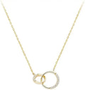 Gold-Tone Moissanite Necklace