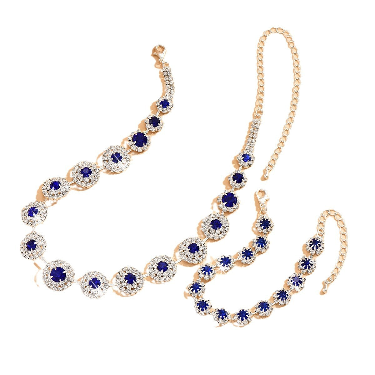 Bridal Necklace and Earrings Set, Four Styles — shown in use