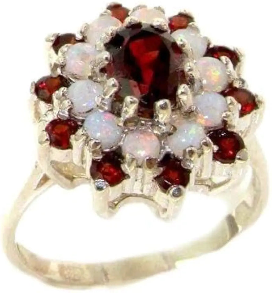 Sterling Silver Garnet Ring