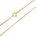 Gold-Tone Box Chain Necklace, 0.65mm