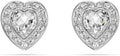 Rhodium-Plated Crystal Earrings