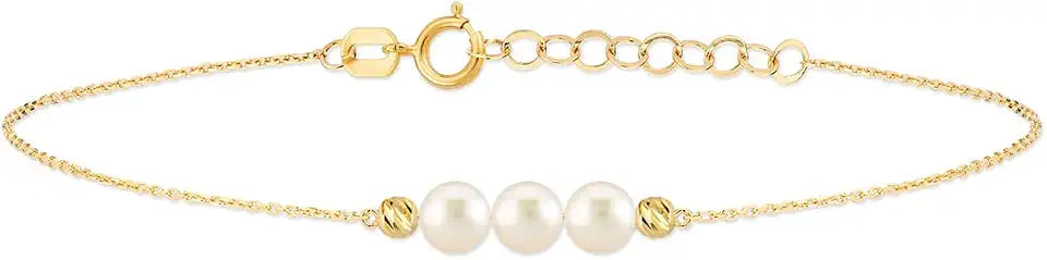 Gold-Tone Freshwater Pearl Bracelet