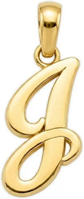 Gold-Tone Initial Charm
