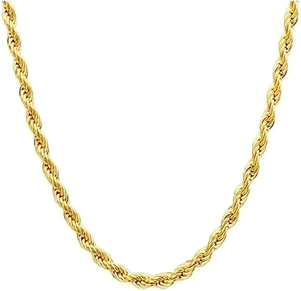 Gold-Tone Rope Chain