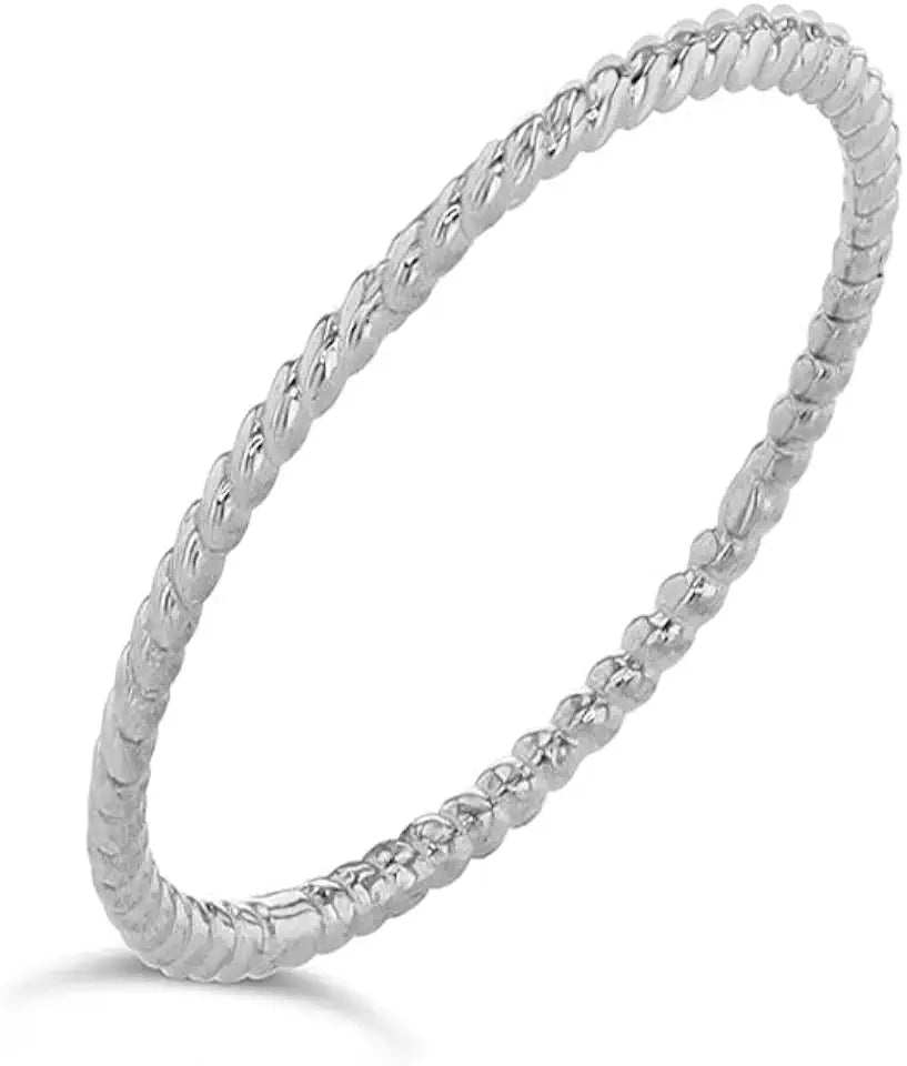 Gold-Tone Rope Ring
