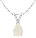 Sterling Silver Opal Solitaire Pendant
