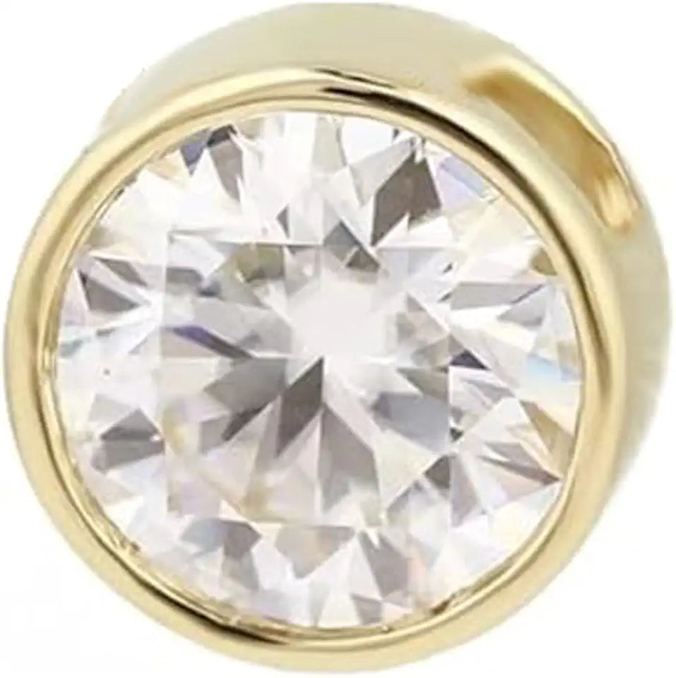 Gold-Tone Moissanite Necklace
