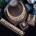 Oversized Necklace and Earrings Wedding Set – Statement Bridal Jewelry