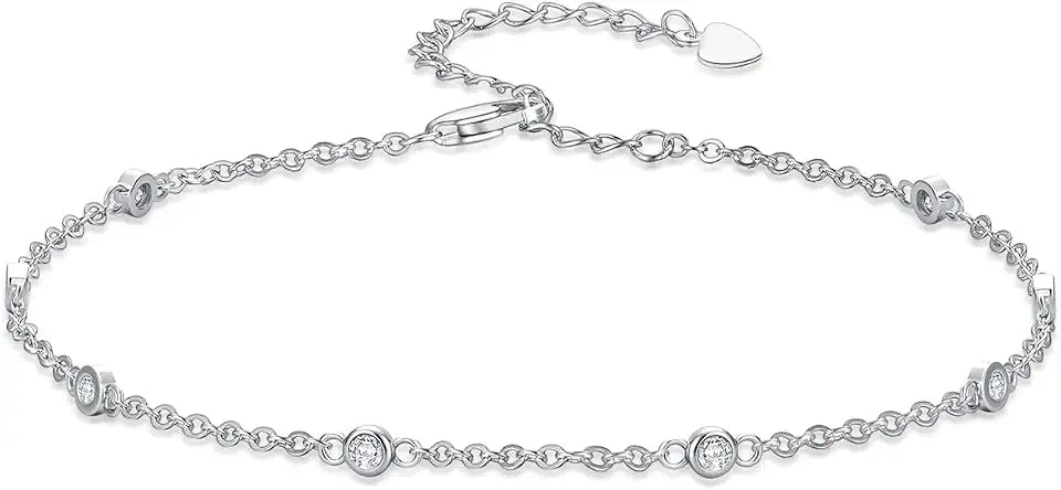 Sterling Silver Lab-Grown Diamond Bracelet