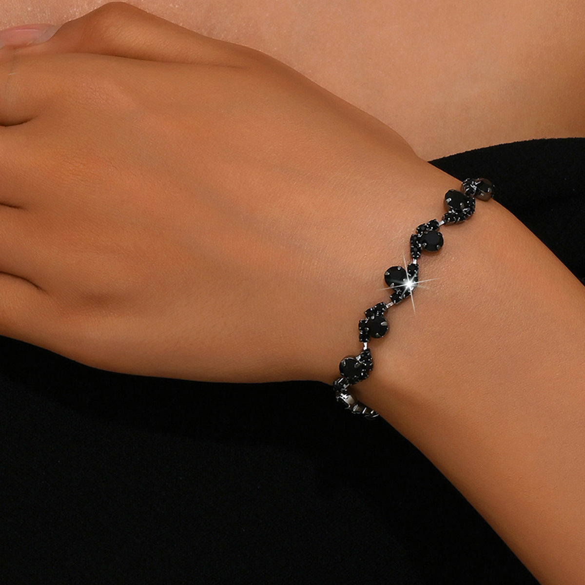 Pearl and Rhinestone Bracelet for Women in Ten Styles — Silver, Gold, Rose Gold or Gun Black Tone