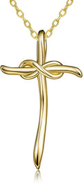 Gold-Tone Cross Necklace