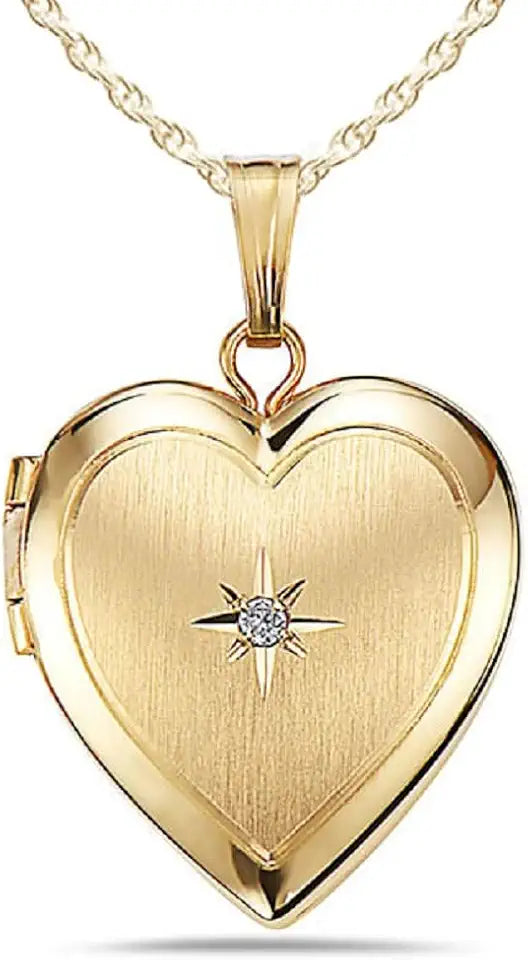 14K Gold-Filled Locket Heart Necklace