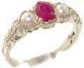 Sterling Silver Ruby Ring