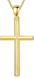Gold-Tone Cross Necklace