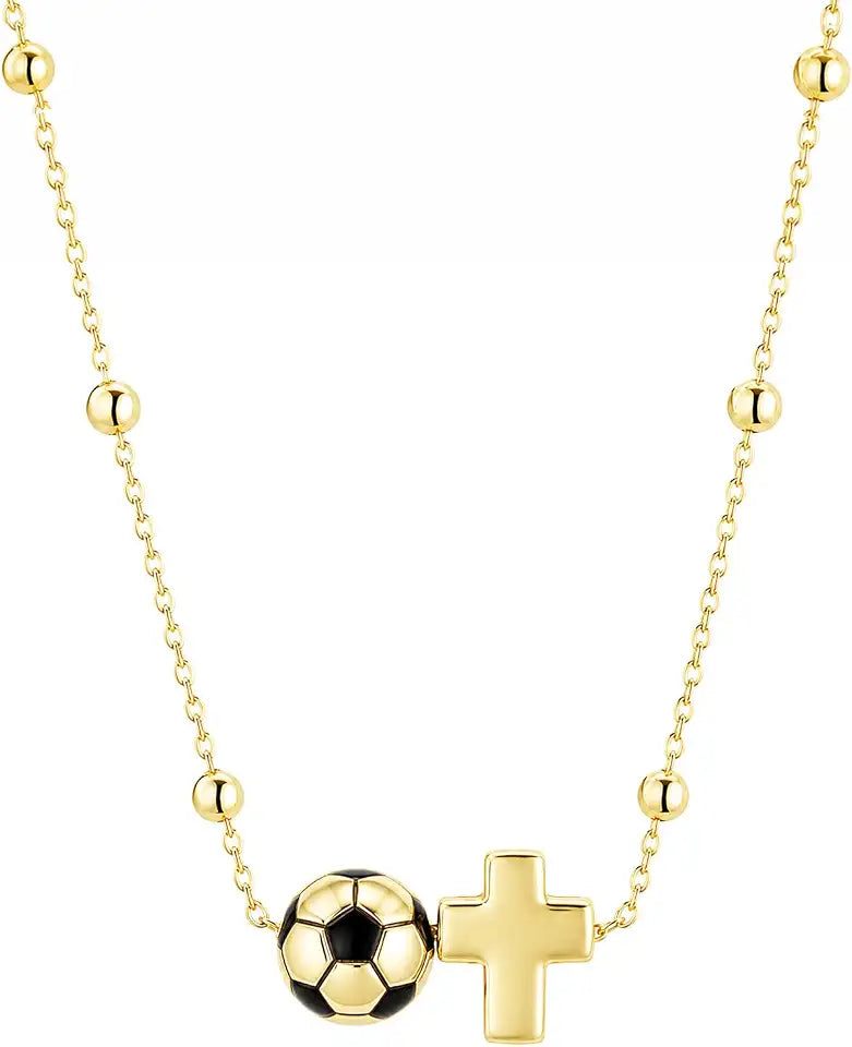 Gold-Tone Cross Necklace