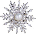 Gold-Tone Moissanite Brooch