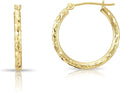Gold-Tone Round Hoop Earrings