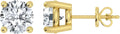 14K Gold-Plated Sterling Silver Lab-Grown Diamond Earrings
