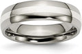 Sterling Silver Titanium Wedding Band