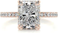 Moissanite Halo Solitaire Engagement Ring