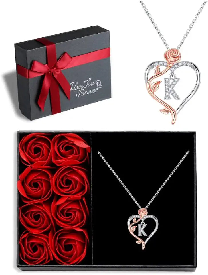 Heart Initial Necklace