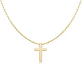 14K Gold-Plated Cross Necklace