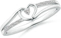 Sterling Silver Round Heart Ring