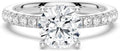 Round Moissanite Solitaire Engagement Ring