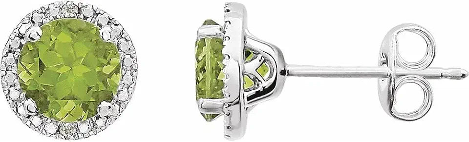 Peridot Stud Earrings