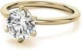 Round Moissanite Solitaire Engagement Ring