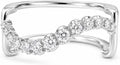 Gold-Plated Round Moissanite Ring