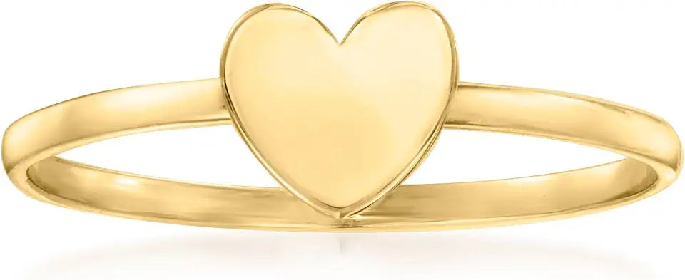 Gold-Tone Heart Ring