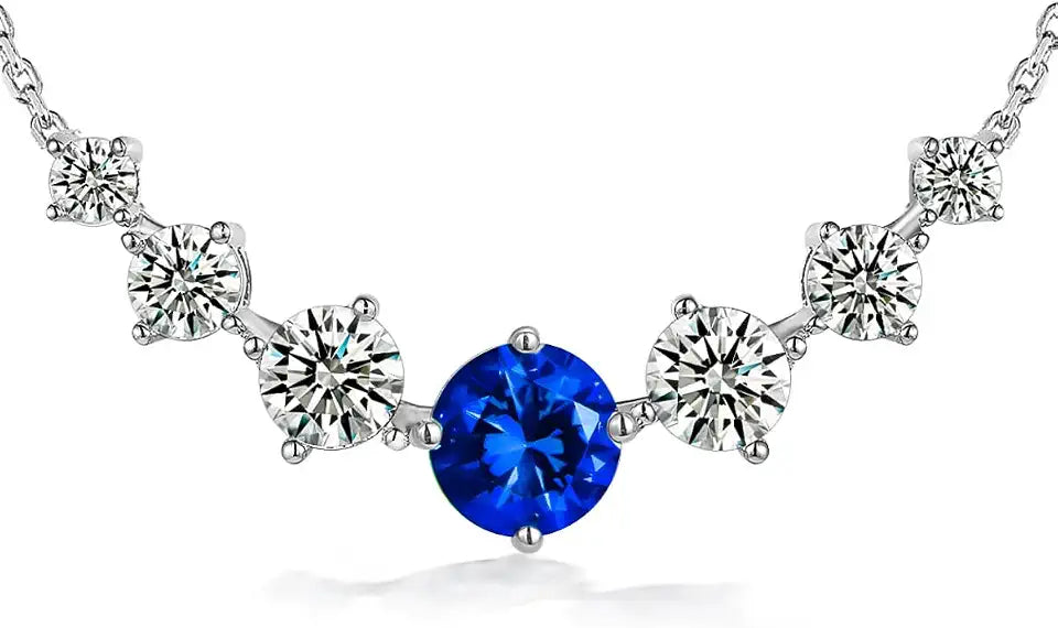 Sterling Silver Moissanite Necklace