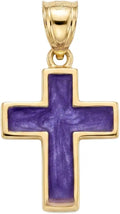 Gold-Tone Cross Pendant