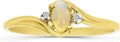 Gold-Tone Opal Ring