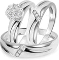 Sterling Silver Lab-Grown Diamond Engagement Ring