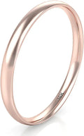 Gold-Tone Round Wedding Band, 2MM