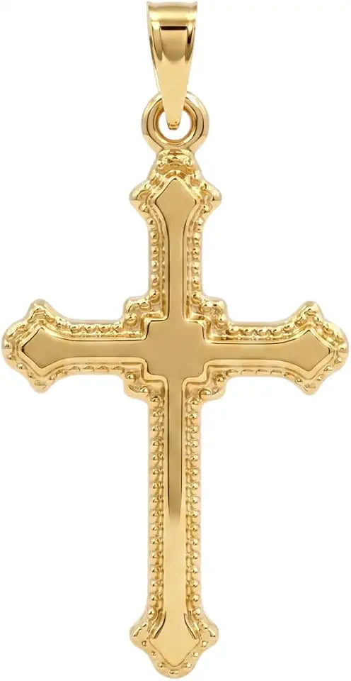 Gold-Tone Cross Necklace