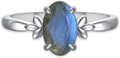 Sterling Silver Oval Ring