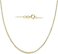 Gold-Tone Box Chain Necklace