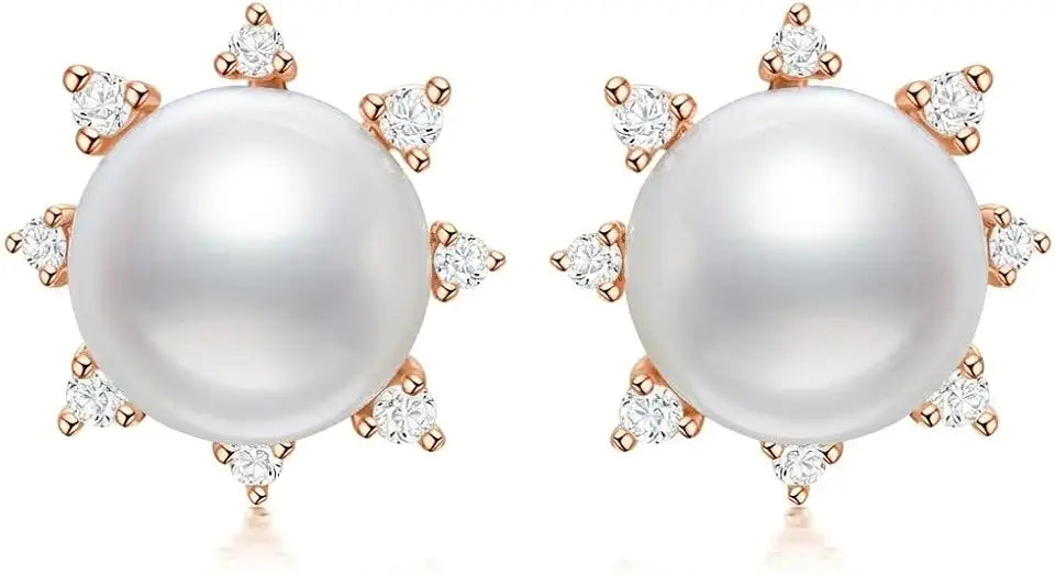 Sterling Silver Lab-Grown Diamond Stud Earrings
