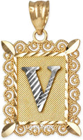 Gold-Tone Initial Pendant