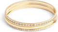 Gold-Tone Crystal Heart Bracelet