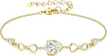 Gold-Tone Teardrop Birthstone Infinity Bracelet