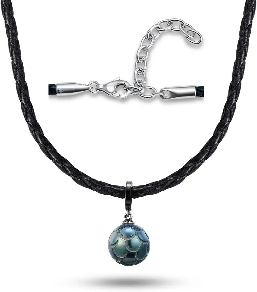 Black Pearl Necklace, 13mm