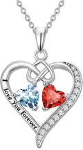 Birthstone Heart Necklace