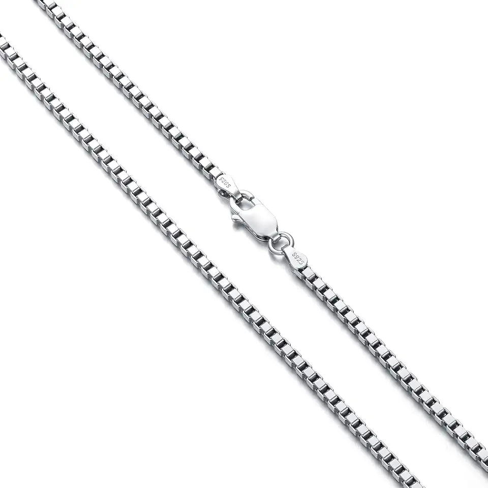 Sterling Silver Square Box Chain Chain