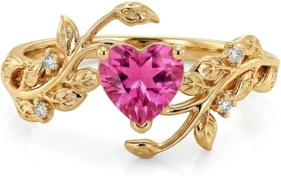 Birthstone Heart Ring